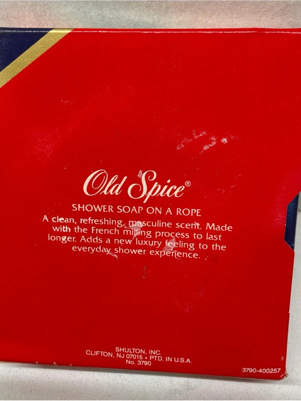 Vintage Old Spice Shower Soap on a Rope Shutlon 5oz New in Box Classic Scent